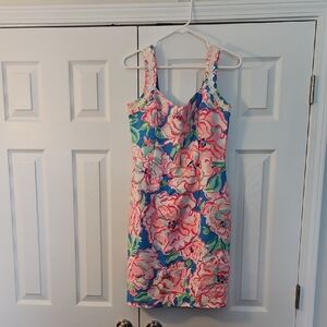 Lilly Pulitzer Pink and Blue Mini Dress